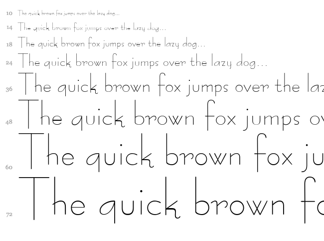 Bernardo Moda font waterfall